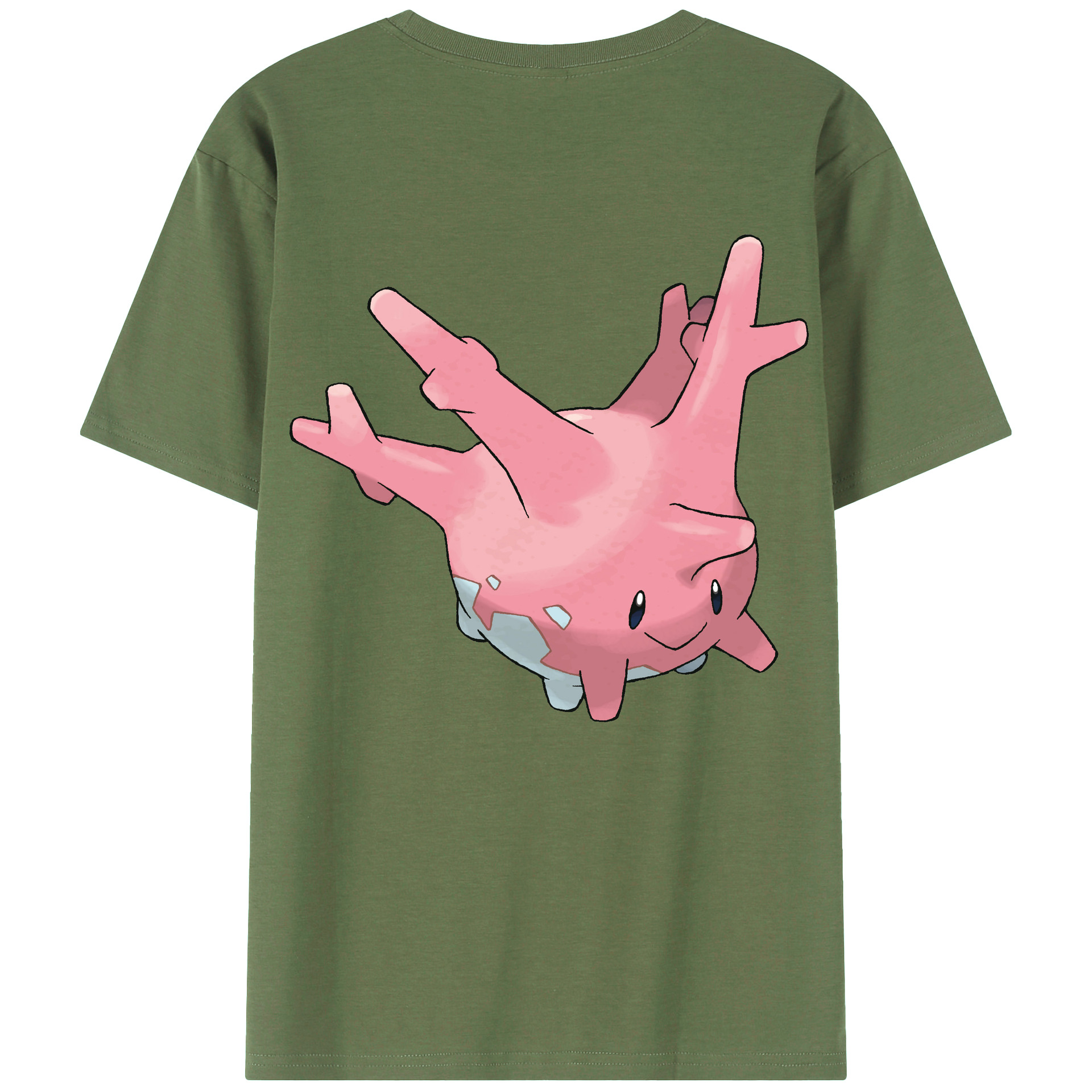 （画像用） ポケットモンスター Pokémon 綿100％ メンズ半袖Tシャツ（バックプリント） 通気性